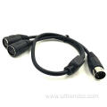 Splitter adapter cable dual extension audio cable